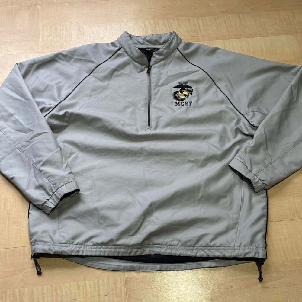 Gear For Sports USMC Marine Corps Security Force MCSF 1/4 Zip Pullover Jacket